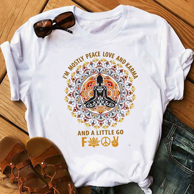 T-Shirt Milk Silk Buddha Dharma - Cotone Poliestere - Pleyas