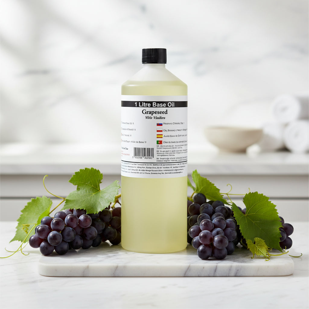 Flacone olio base di vinaccioli 1 litro per massaggi – Pleyas