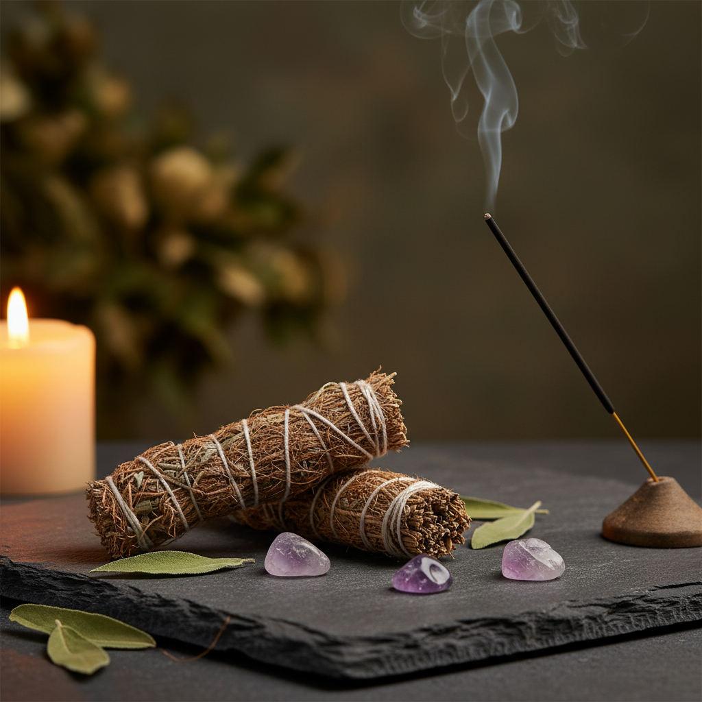 Smudge Banjara Mazzo di Salvia e Vetiver-Pleyas