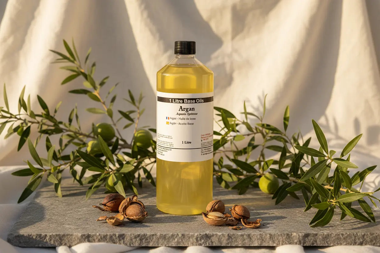 Flacone olio base di argan 1 litro trattamento viso – Pleyas