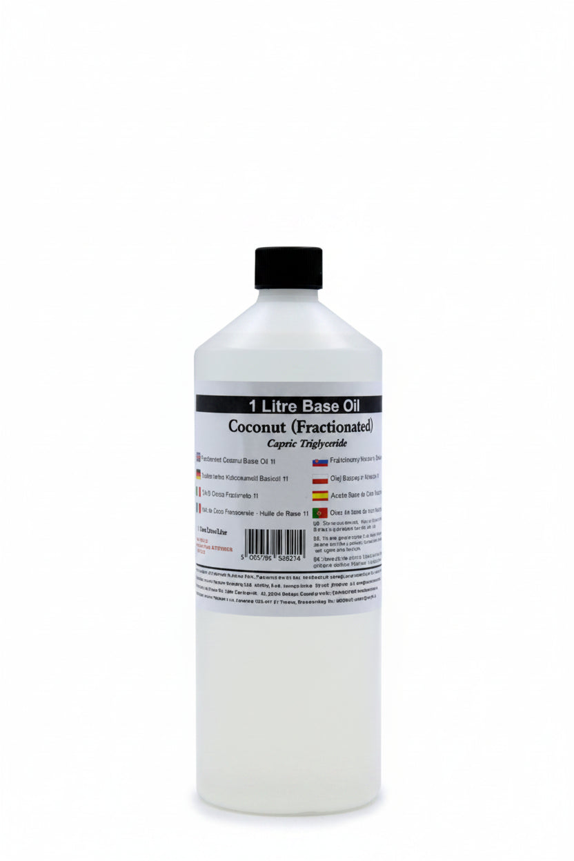 Olio base di cocco frazionato 1 litro fluido per massaggi – Pleyas