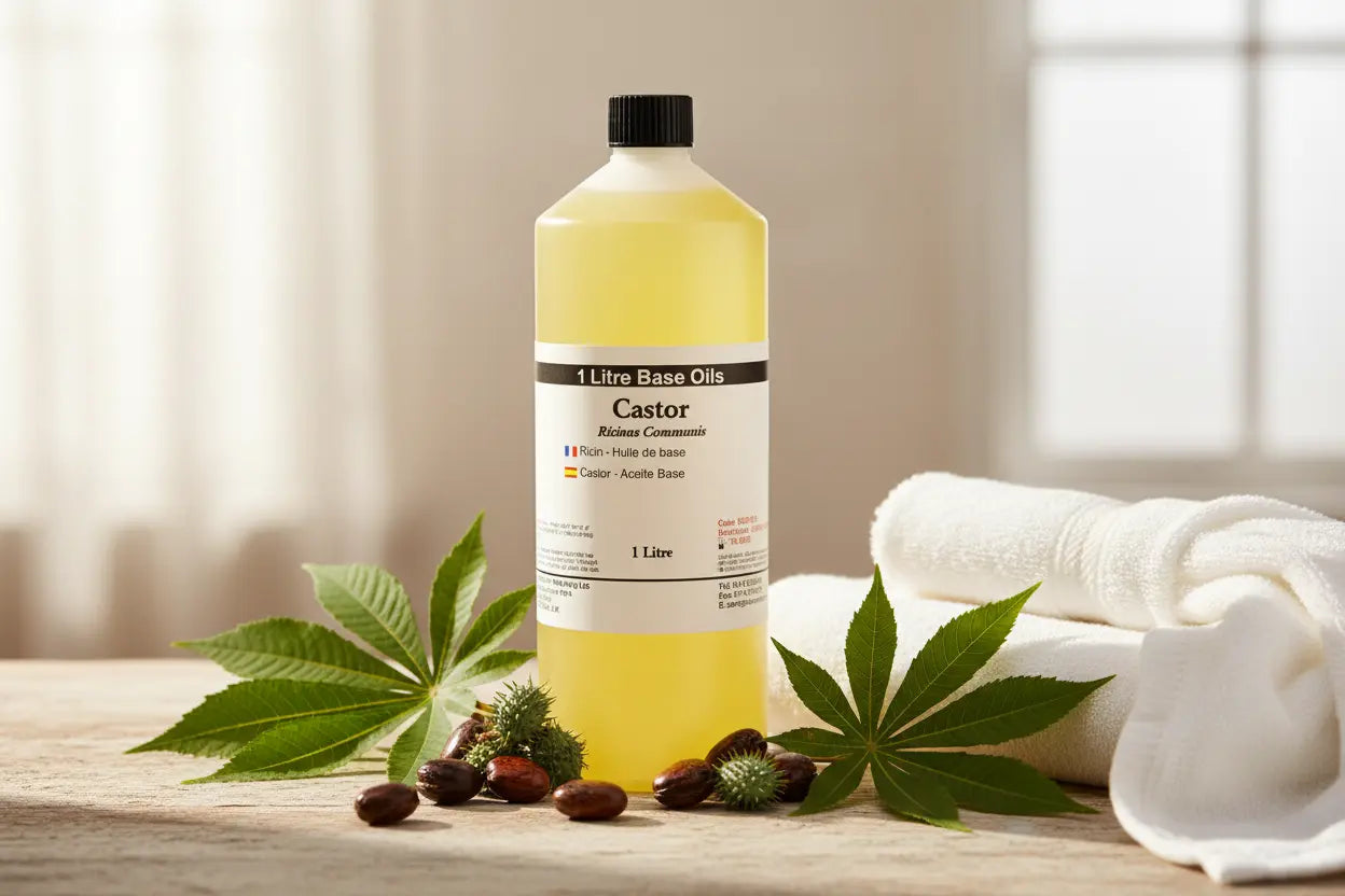 Flacone olio base di ricino 1 litro trattamento capelli – Pleyas