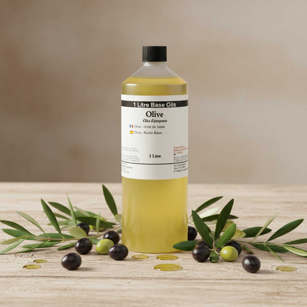 Flacone olio base di oliva 1 litro uso cosmetico – Pleyas