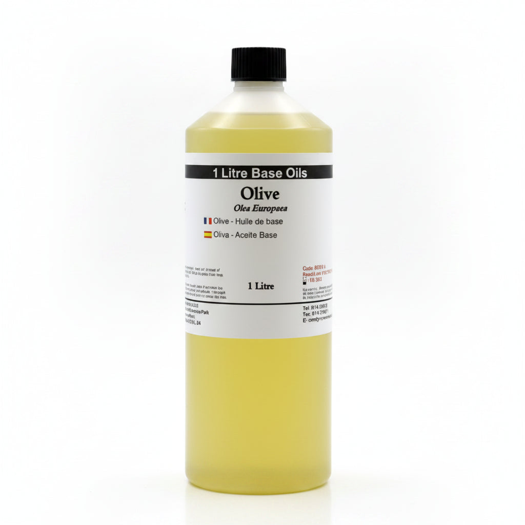 Olio base di oliva puro 1 litro per massaggi e cura della pelle – Pleyas