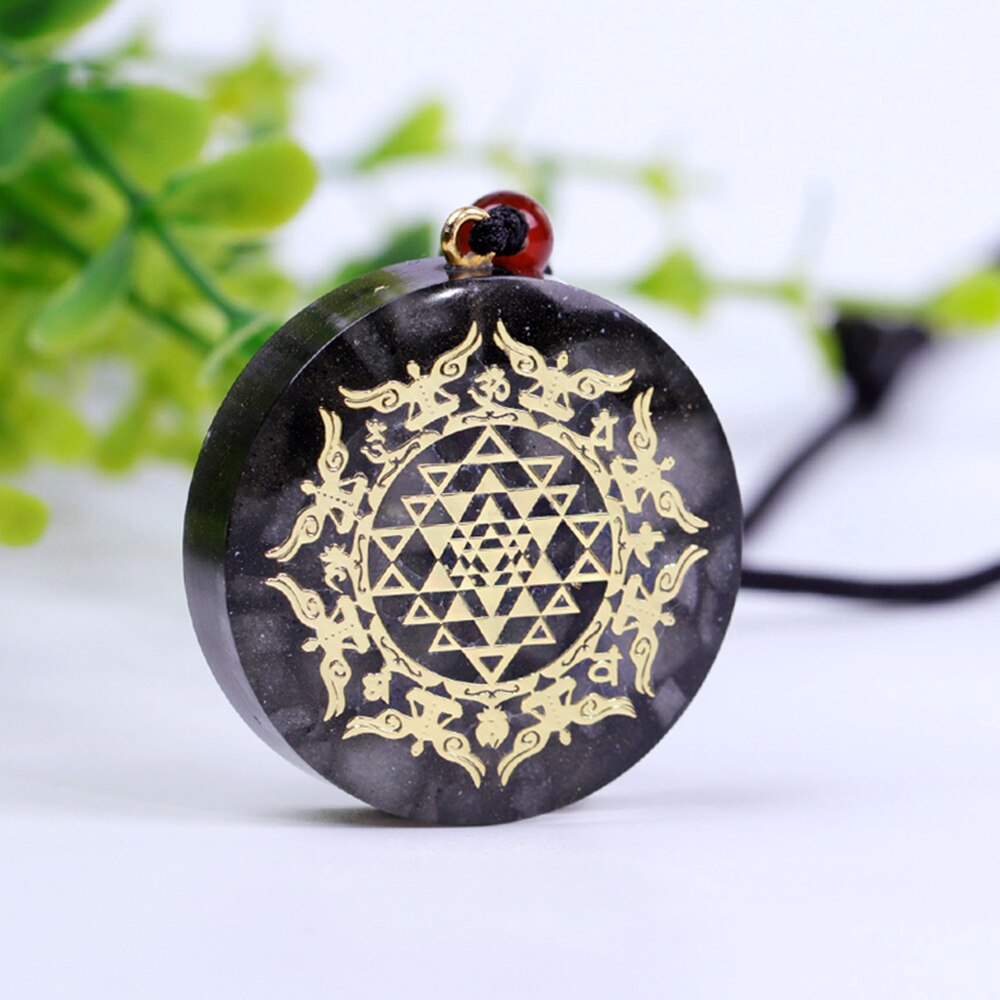Orgonite Pendant Orgone Crystal Necklace Emf Protection Jewelry Necklace Meditation Jewelry-0